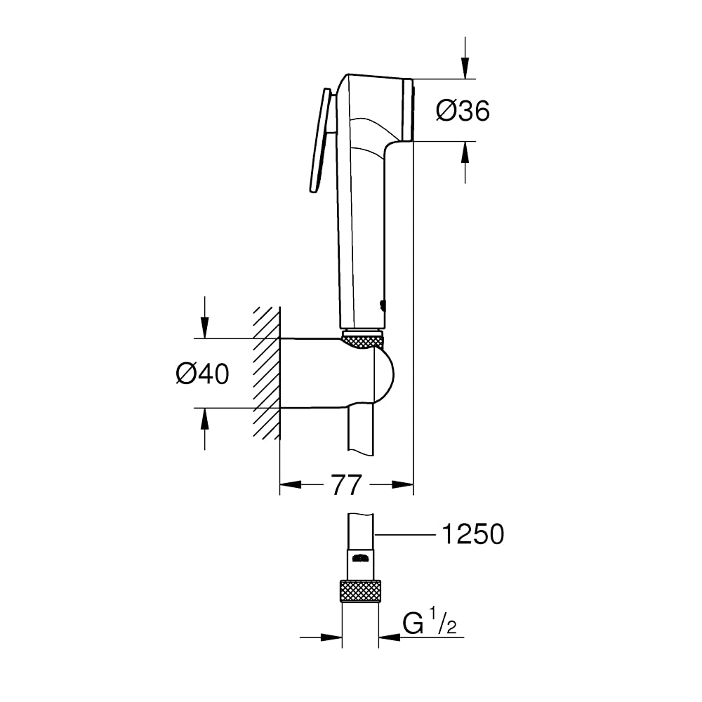 GROHE Tempesta 27513001 set doccia cromo anticalcare