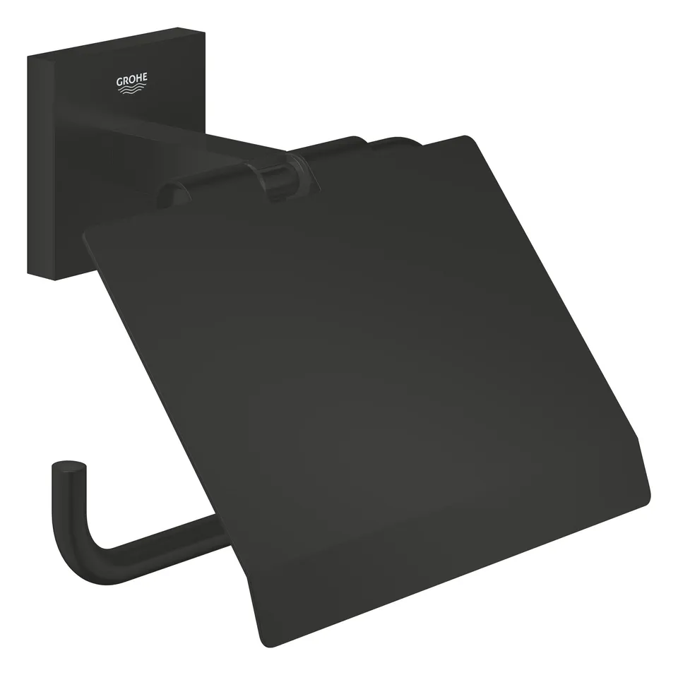 Grohe Start Cube 411022430 portarotolo nero opaco 111 mm