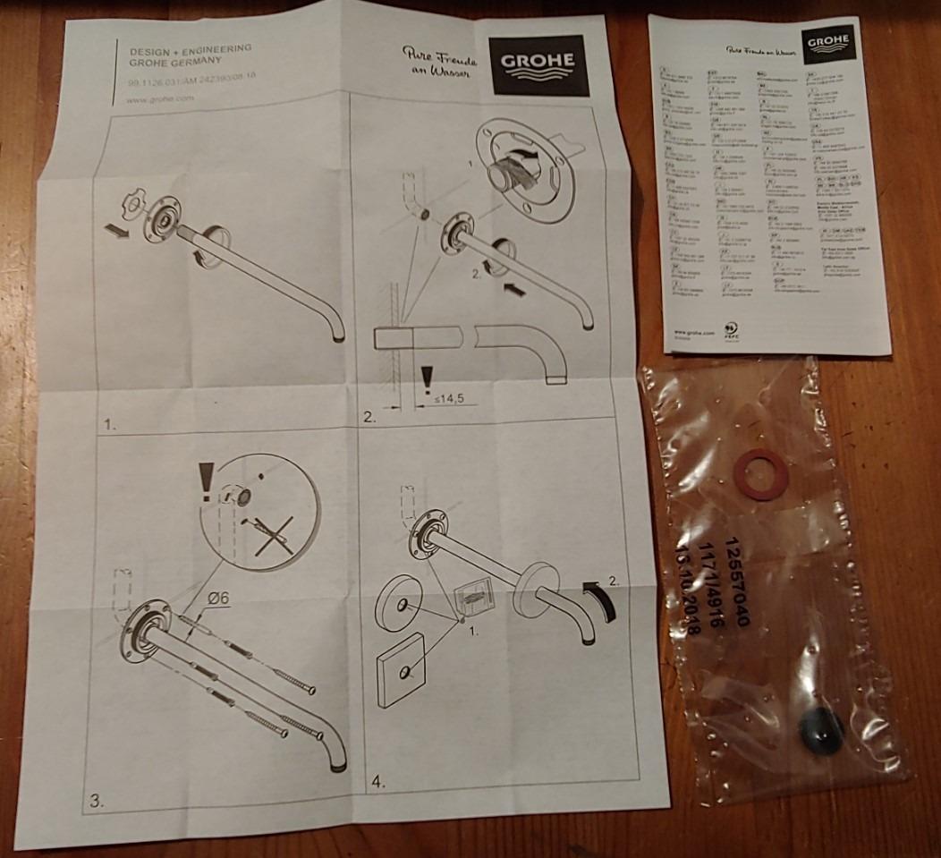 GROHE Rainshower Mono 310 soffione doccia tondo a parete EcoJoy