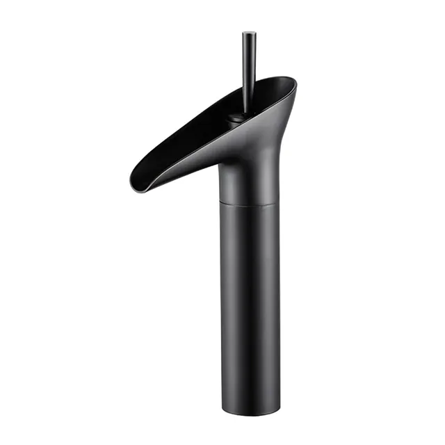 Solvex SP-12025-N miscelatore lavabo cascata nero opaco