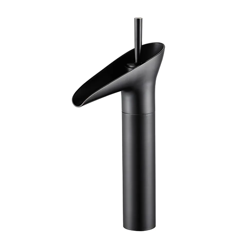 Solvex SP-12025-N miscelatore lavabo cascata nero opaco