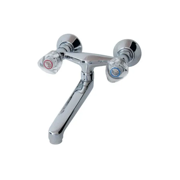 Schmiedl GS1404P rubinetto a muro due manopole bocca girevole