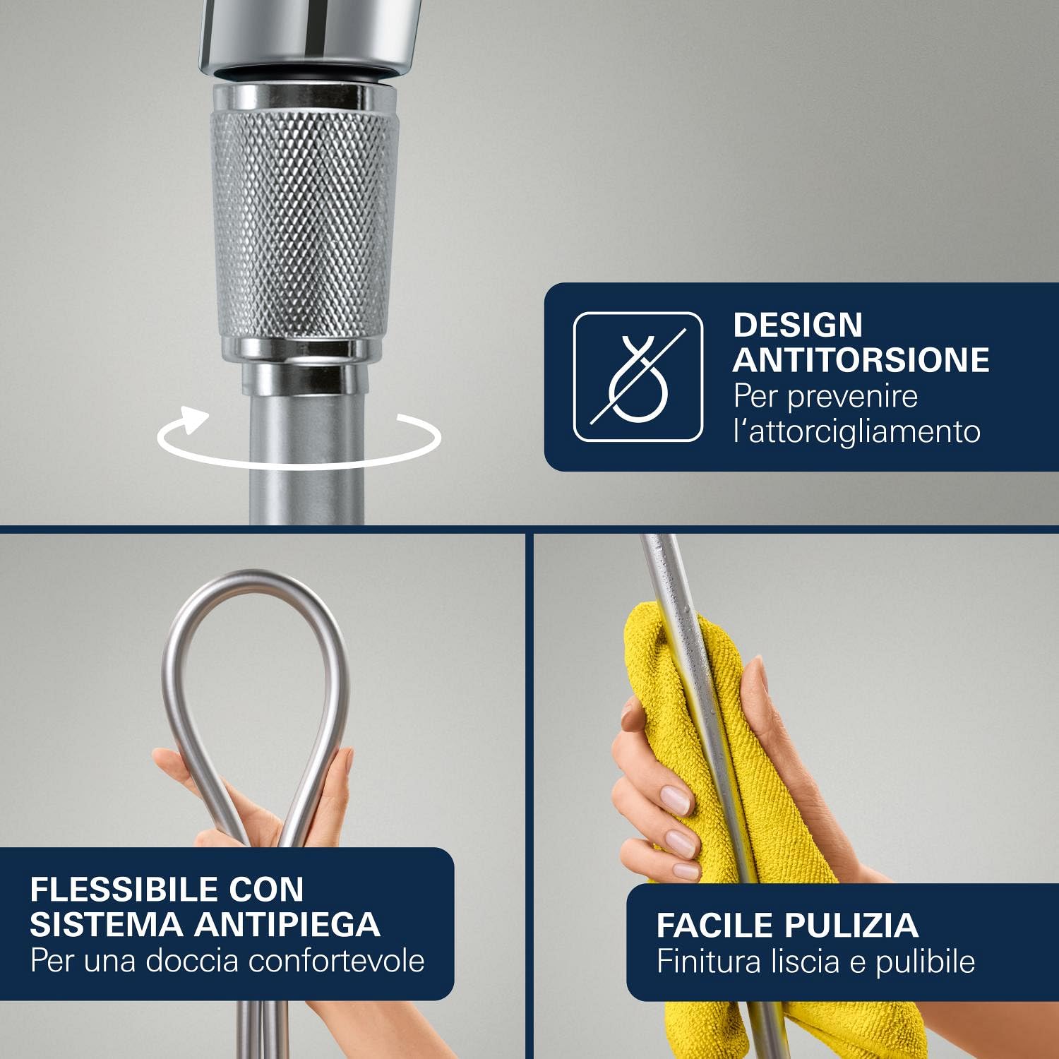 Grohe Vitalio Joy+ 120 1348650000 set doccia cromo 3 getti