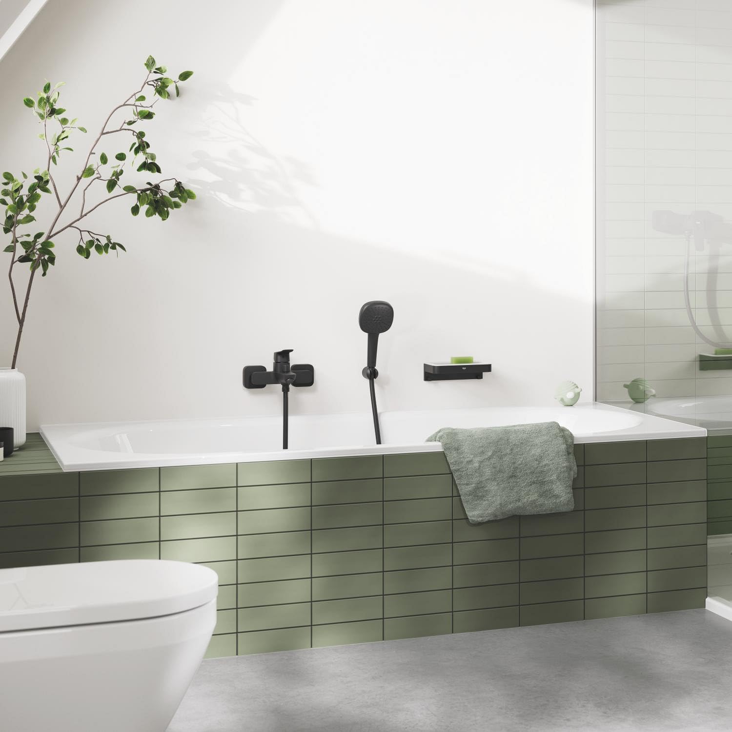 Grohe Vitalio Universal 279582430 supporto doccia nero opaco