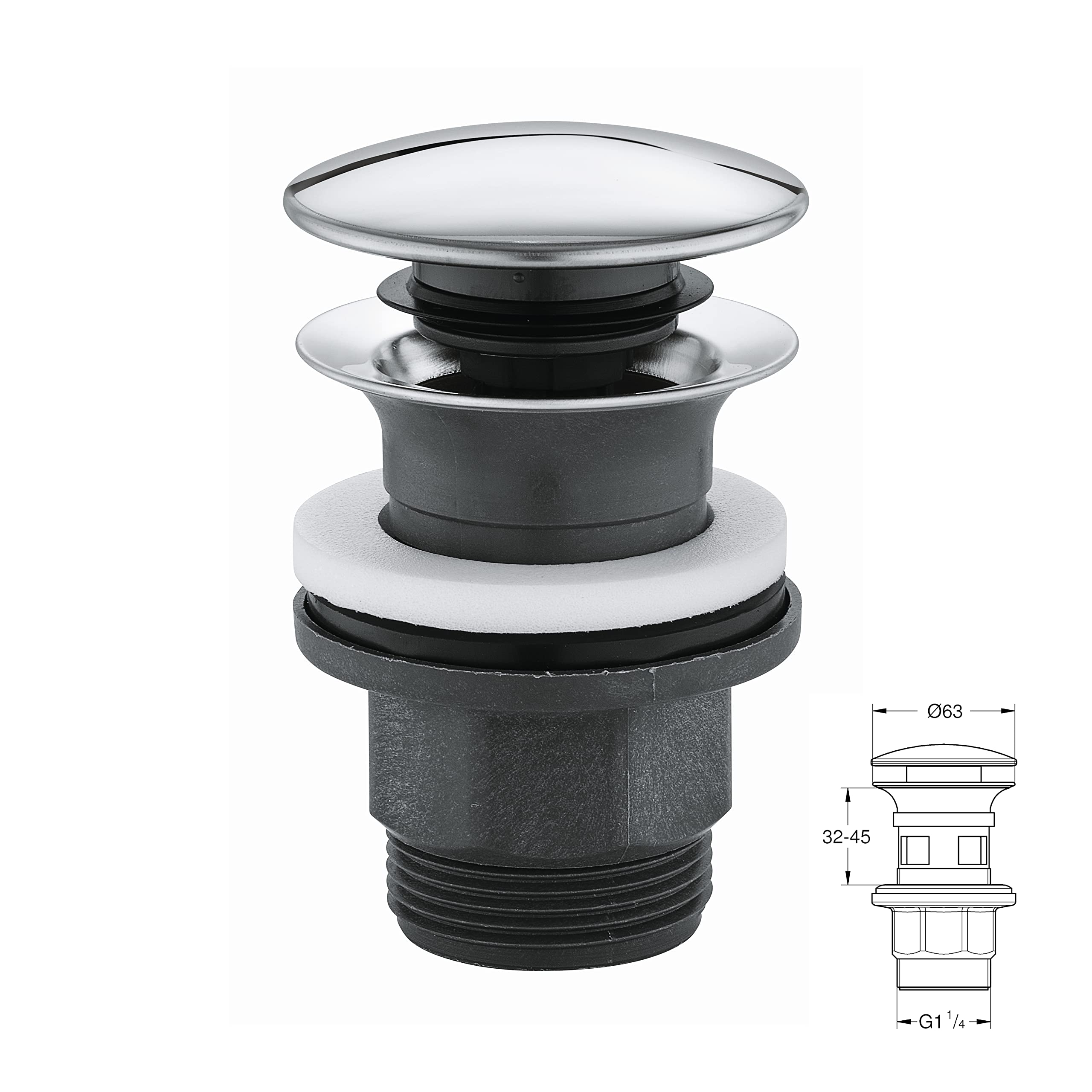 GROHE Start 23550002 Miscelatore Lavabo S con Piletta
