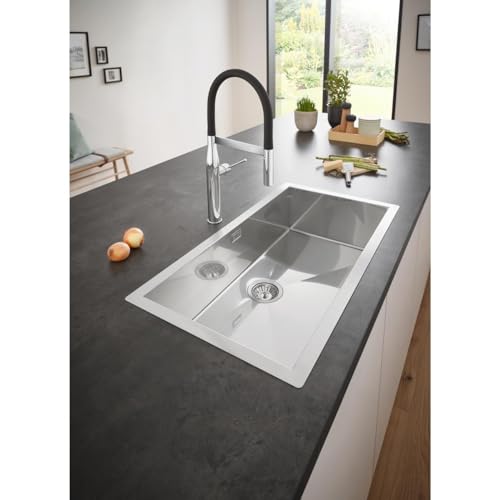 GROHE K700 31580SD1 Lavello Cucina 1 Vasca Acciaio 86x46 cm