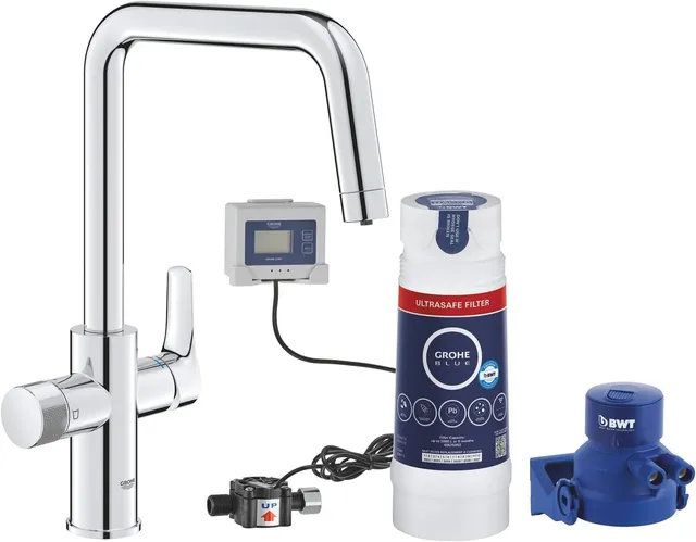 GROHE Blue Pure Start miscelatore cucina cromo filtro UltraSafe