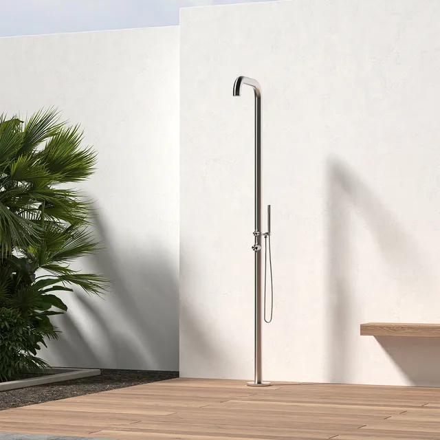 Sined Chia doccia da esterno inox con doccino 230 cm