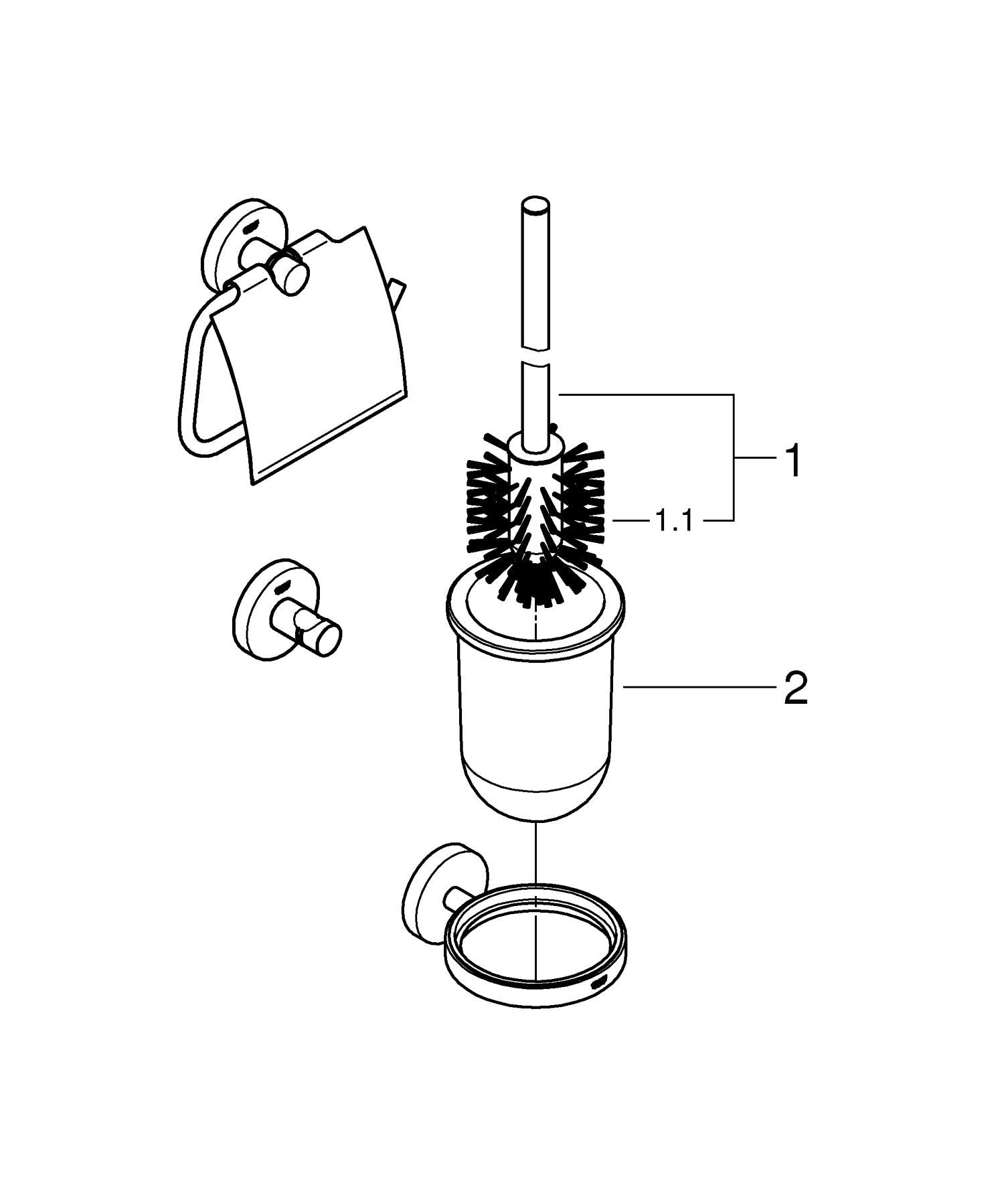 GROHE Start 41204000 set accessori bagno 3 in 1 cromo