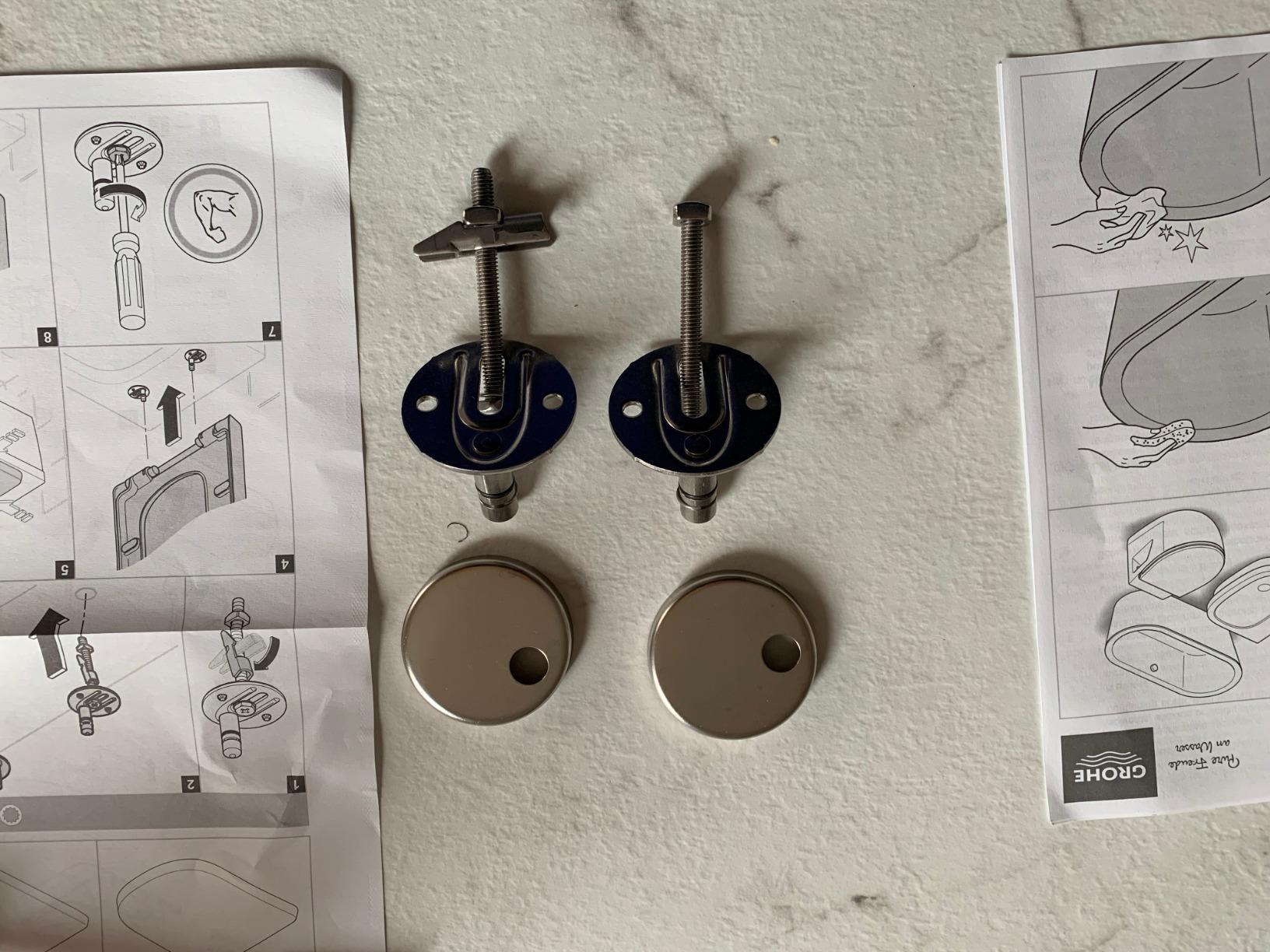 Grohe Bau Ceramic 39492000 sedile WC con coperchio sgancio rapido