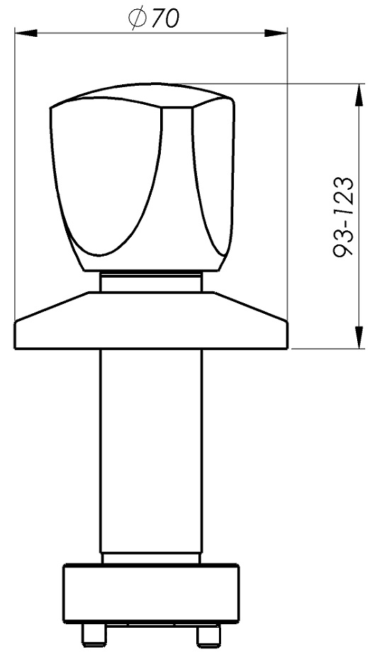 Schmiedl GS0070U1 valvola a incasso 1/2 da 54 l/min