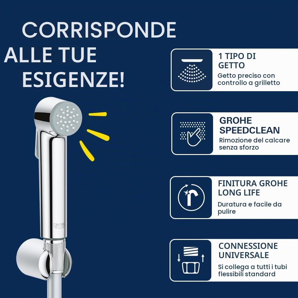 GROHE Tempesta 27513001 set doccia cromo anticalcare
