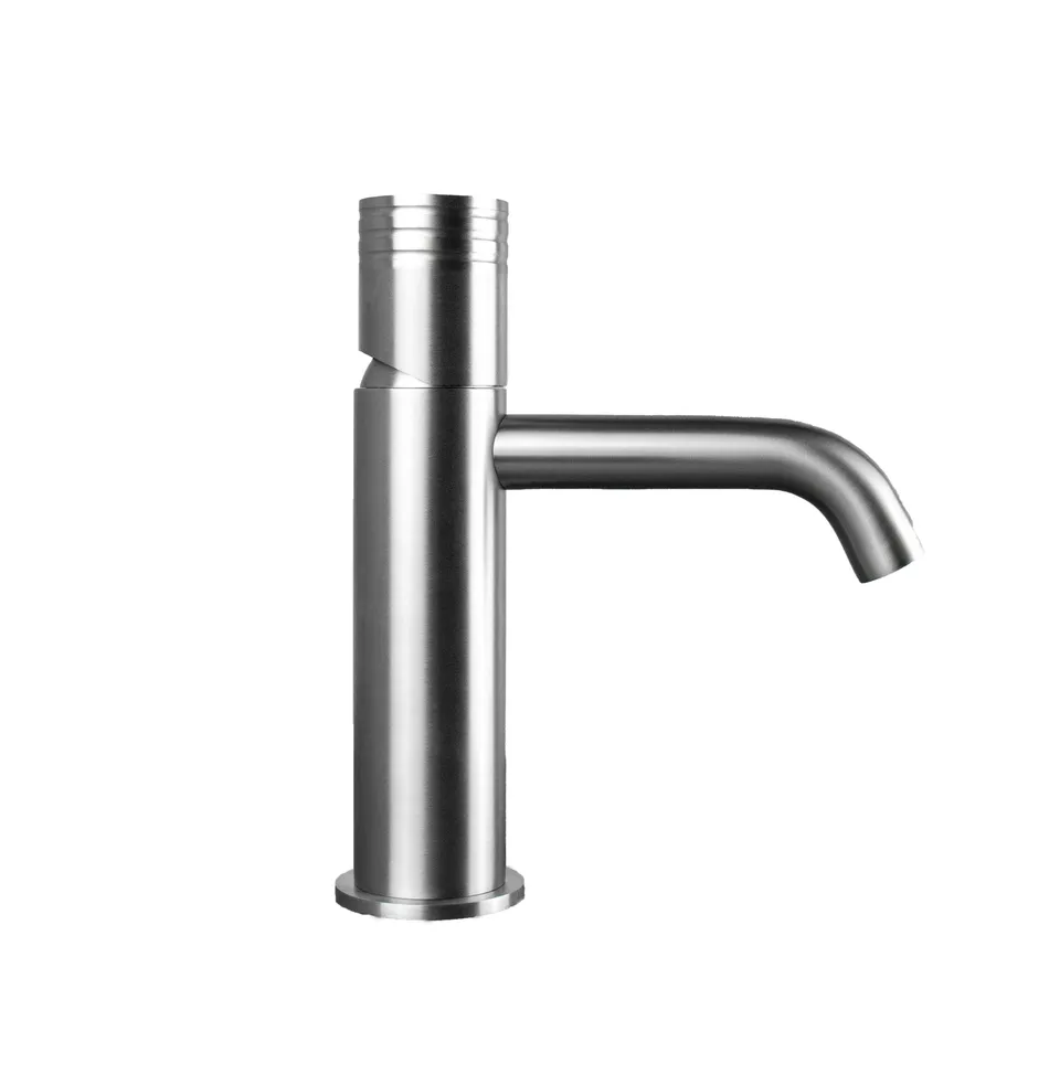 Tubico Loira miscelatore lavabo 40 mm bocca 120 mm inox