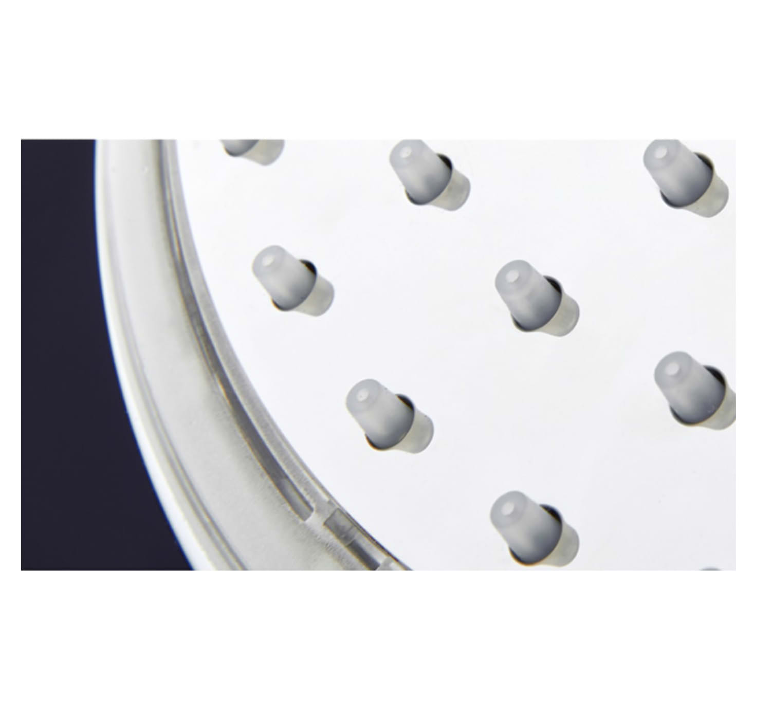 Sined Led 3 soffione doccia 24 cm 3 getti grigio