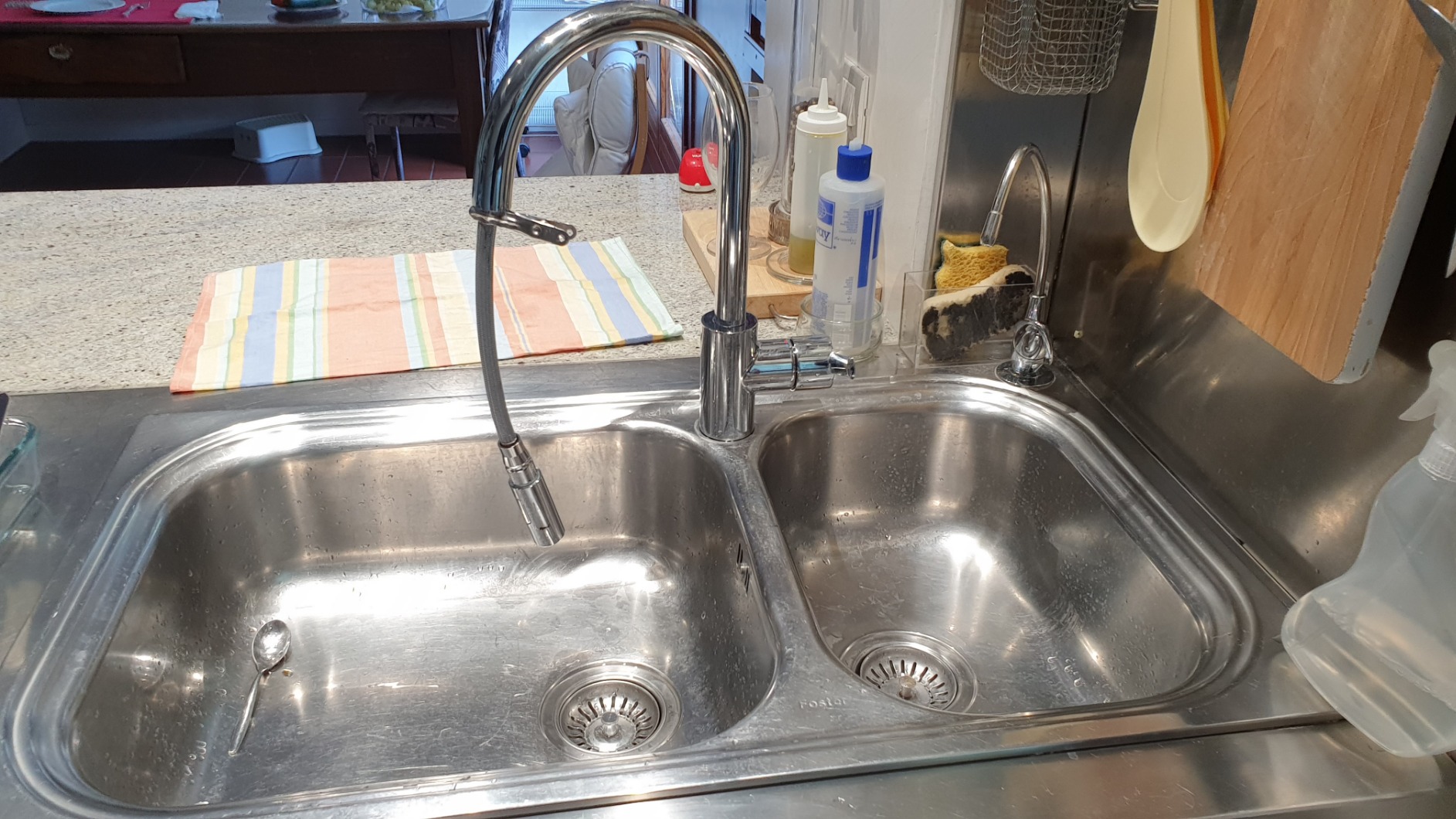 GROHE Feel 31486DC1 miscelatore cucina acciaio satinato bocca alta