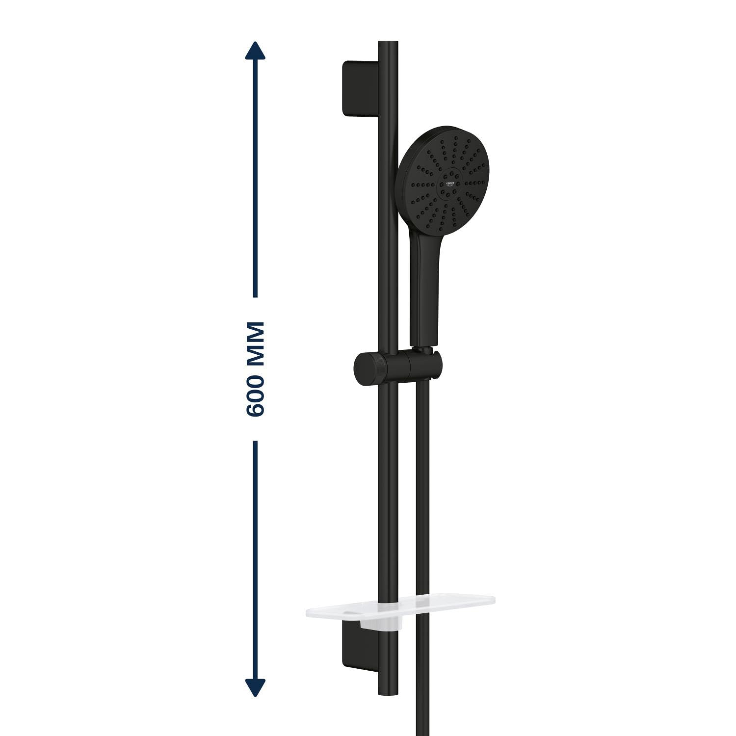 GROHE Vitalio Joy+ 120 1348662430 saliscendi nero opaco risparmio idrico