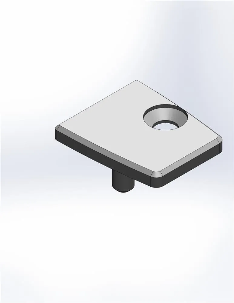 Vismaravetro Linea tappino profilo portamagnete ricambio grigio