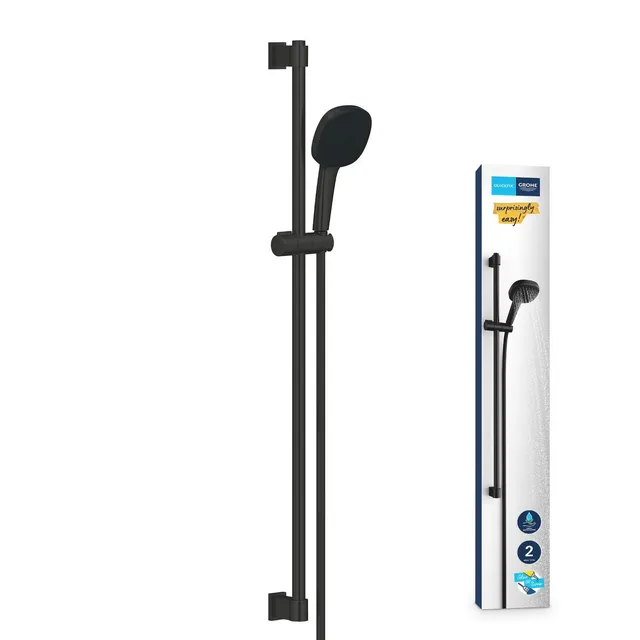 Grohe Vitalio Comfort 110 269302431 set doccia nero quadrato