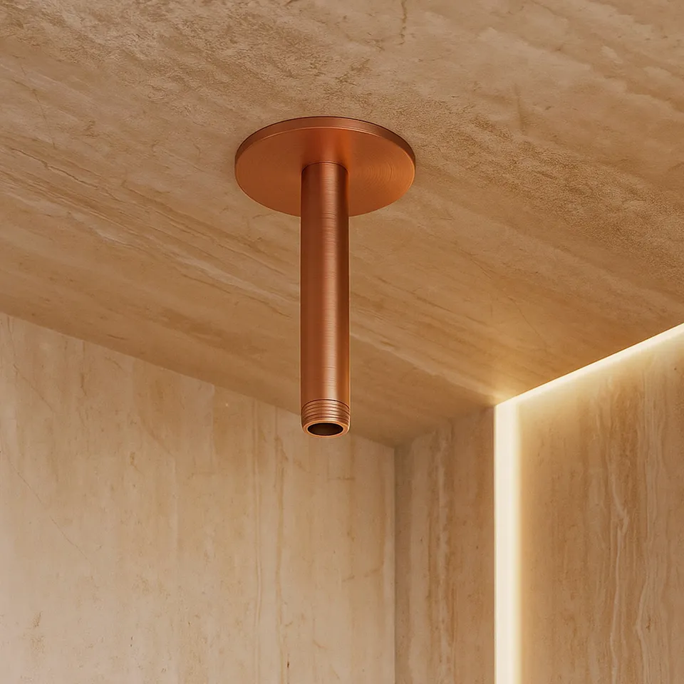 Sined Levante braccio doccia soffitto oro rosa 12 cm