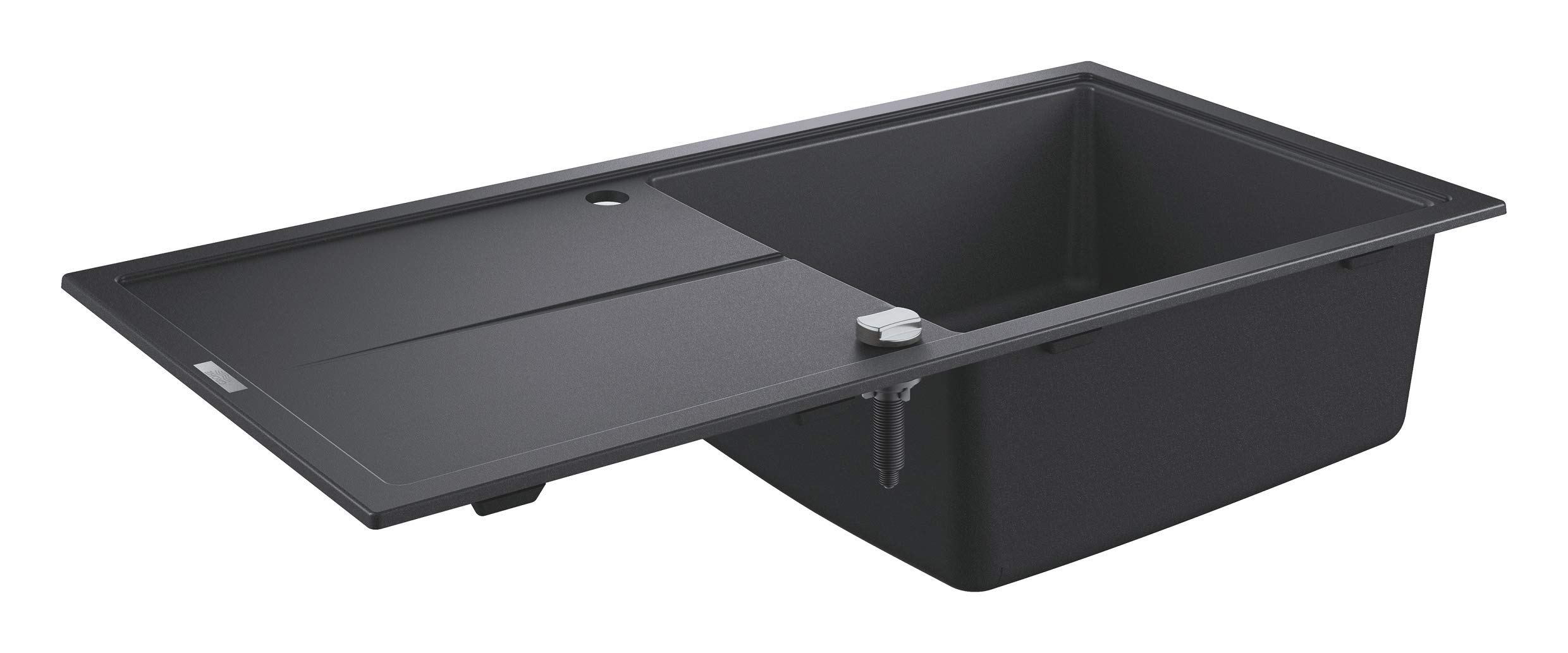 GROHE K400 Lavello Cucina Granito Nero 78x50 con Gocciolatoio