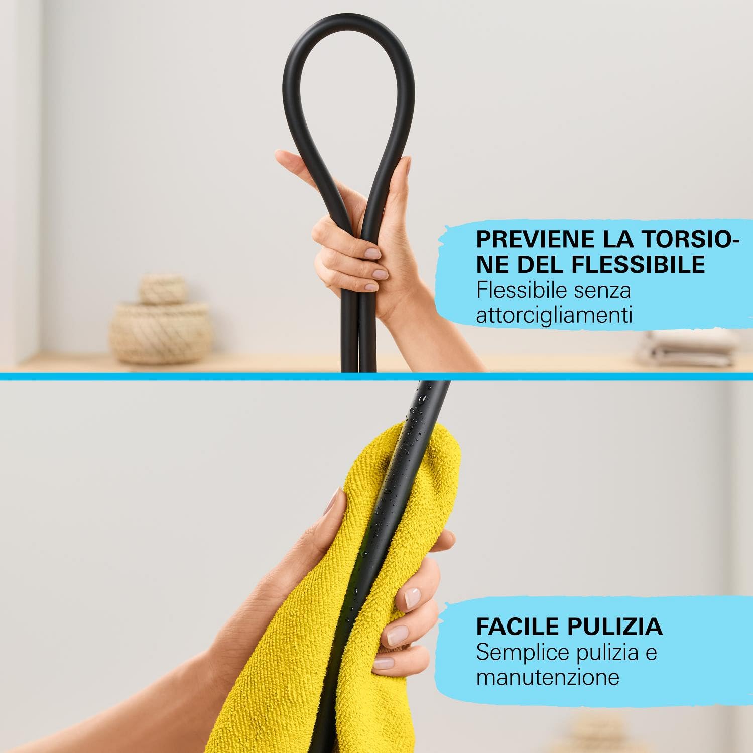 GROHE VitalioFlex Trend flessibile doccia 1,5 m nero opaco