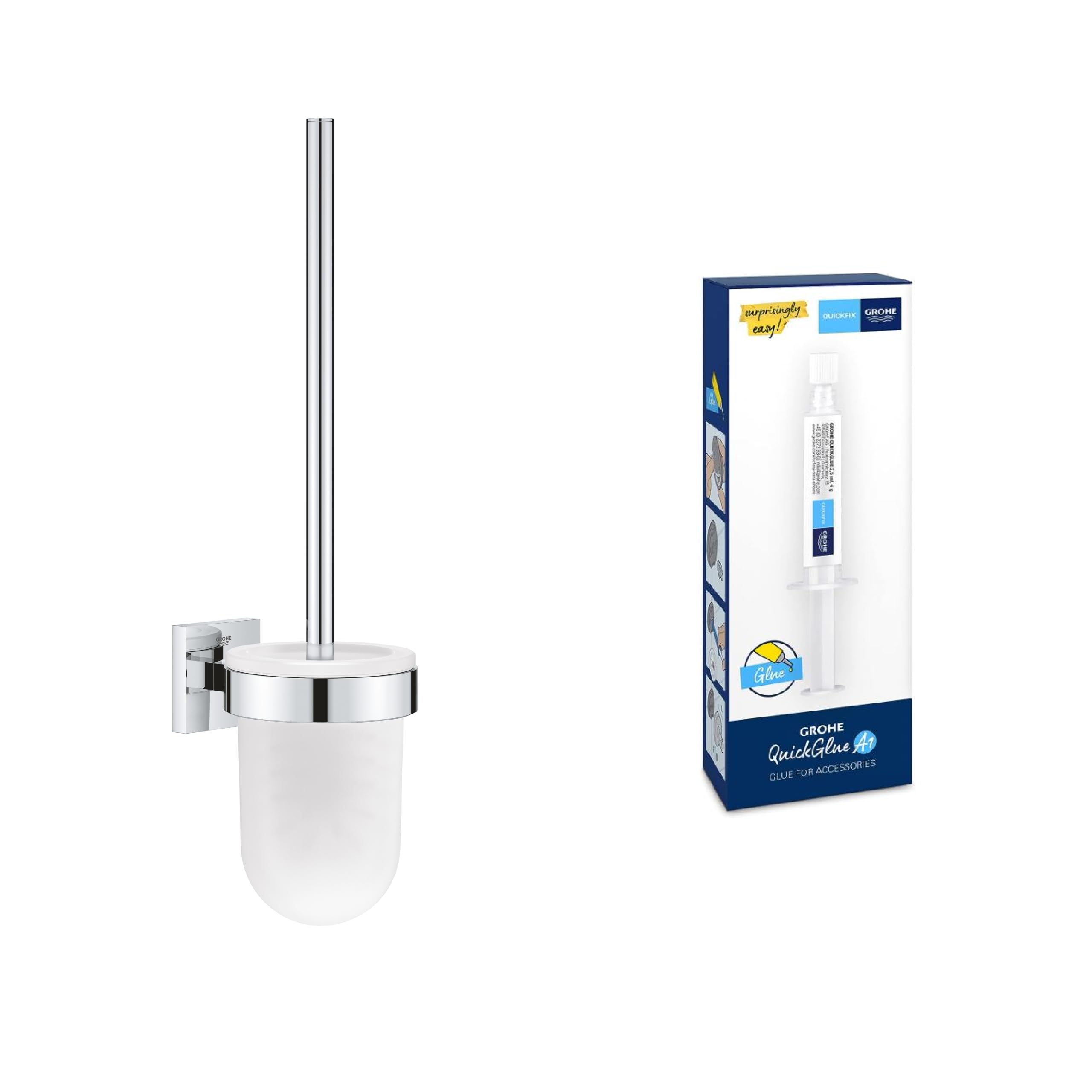 Grohe Start Cube 40977000 portascopino cromo fissaggio nascosto