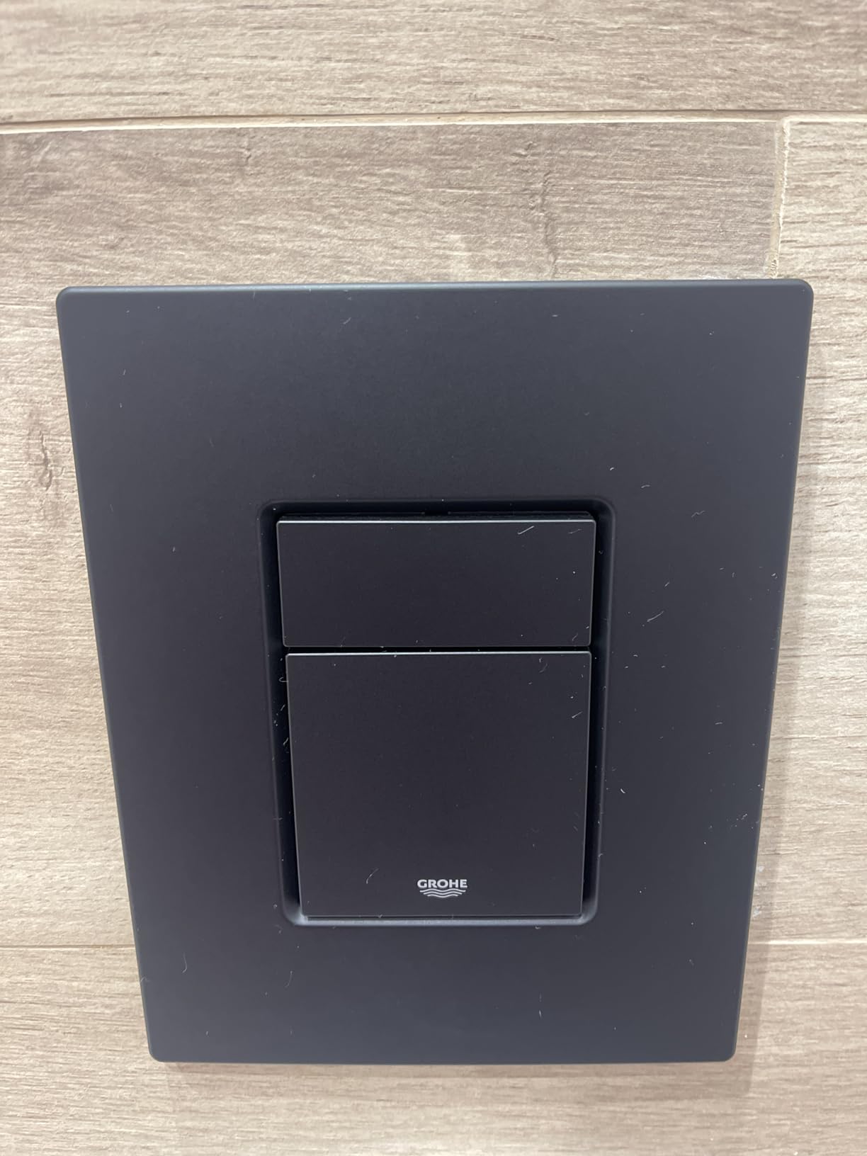 Grohe Even 389662430 placca WC nero opaco 156x197 mm