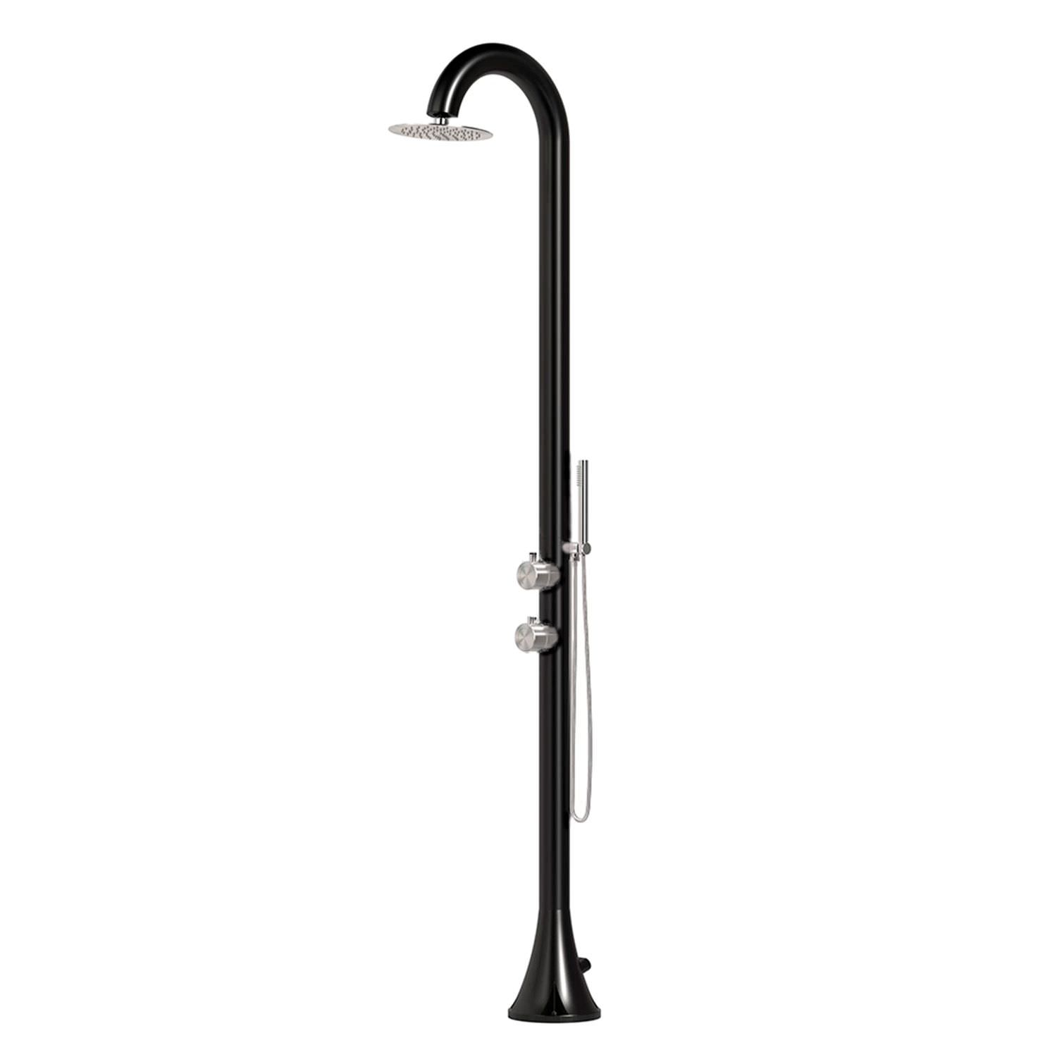 Sined Luna Duo doccia esterno nera doppia acqua