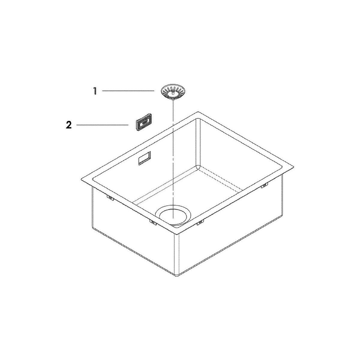 GROHE K700 31726SD0 lavello cucina 1 vasca acciaio inox