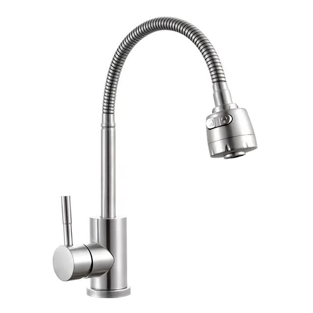 Solvex DE-SP-10017 miscelatore cucina acciaio inox doccetta