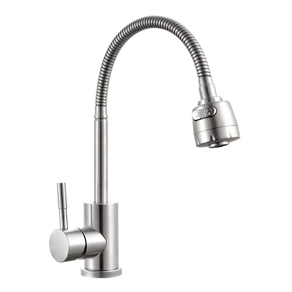 Solvex DE-SP-10017 miscelatore cucina acciaio inox doccetta