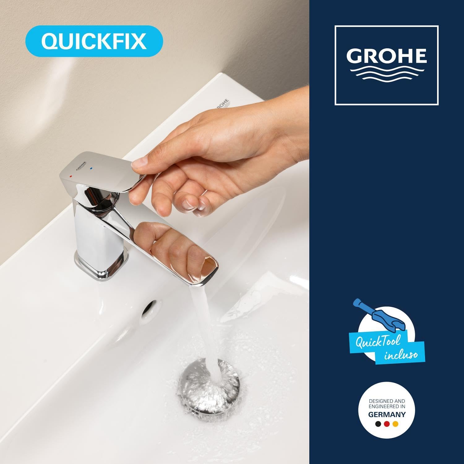 GROHE Dice 1018360000 miscelatore lavabo cromo M-Size