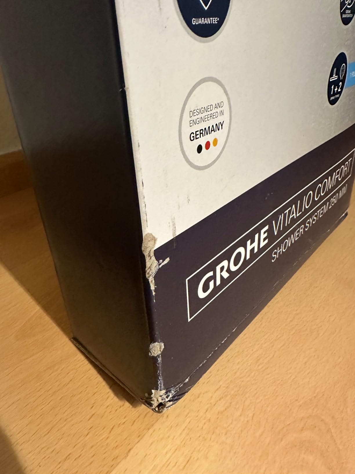 GROHE Vitalio Comfort 266962431 colonna doccia nero squadrato