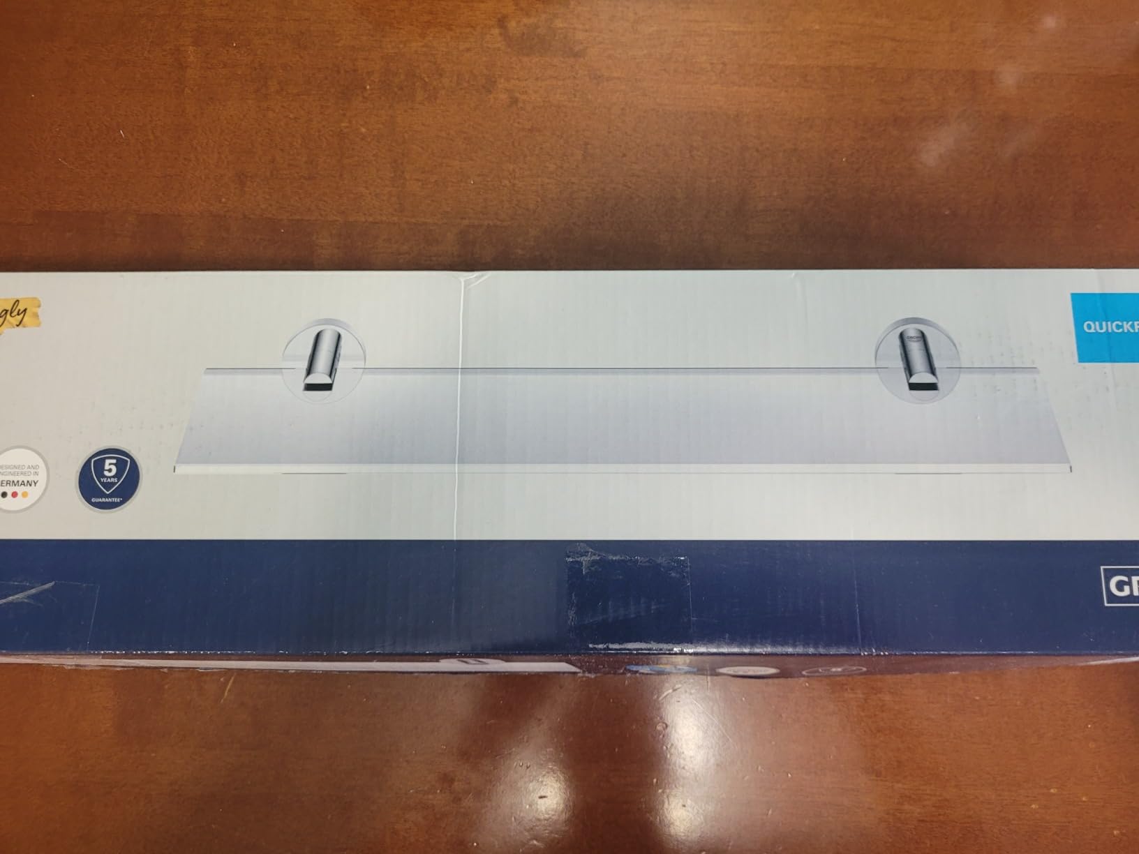 Grohe Start 41202000 mensola vetro cromo 530 mm fissaggio nascosto