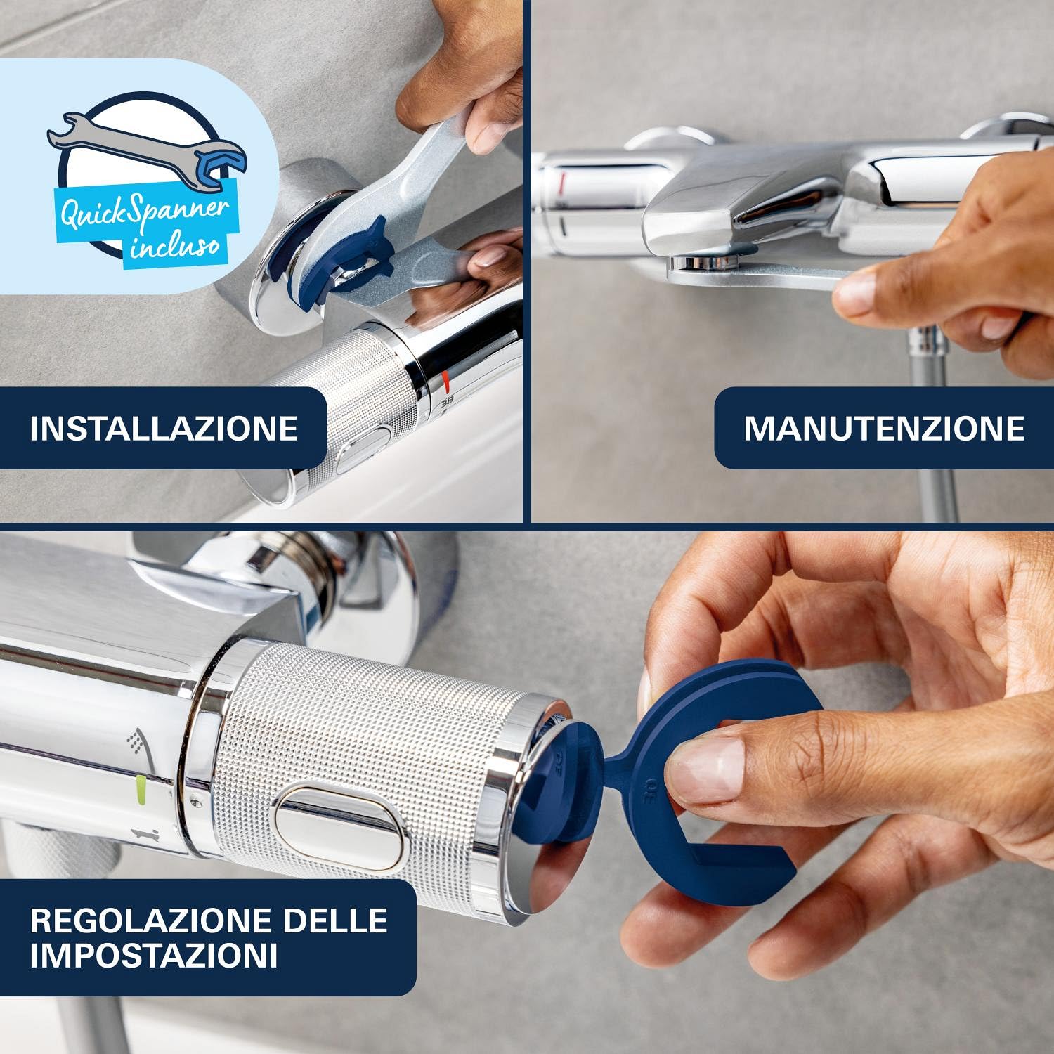 GROHE Precision Feel 34788000 termostatico vasca-doccia cromo