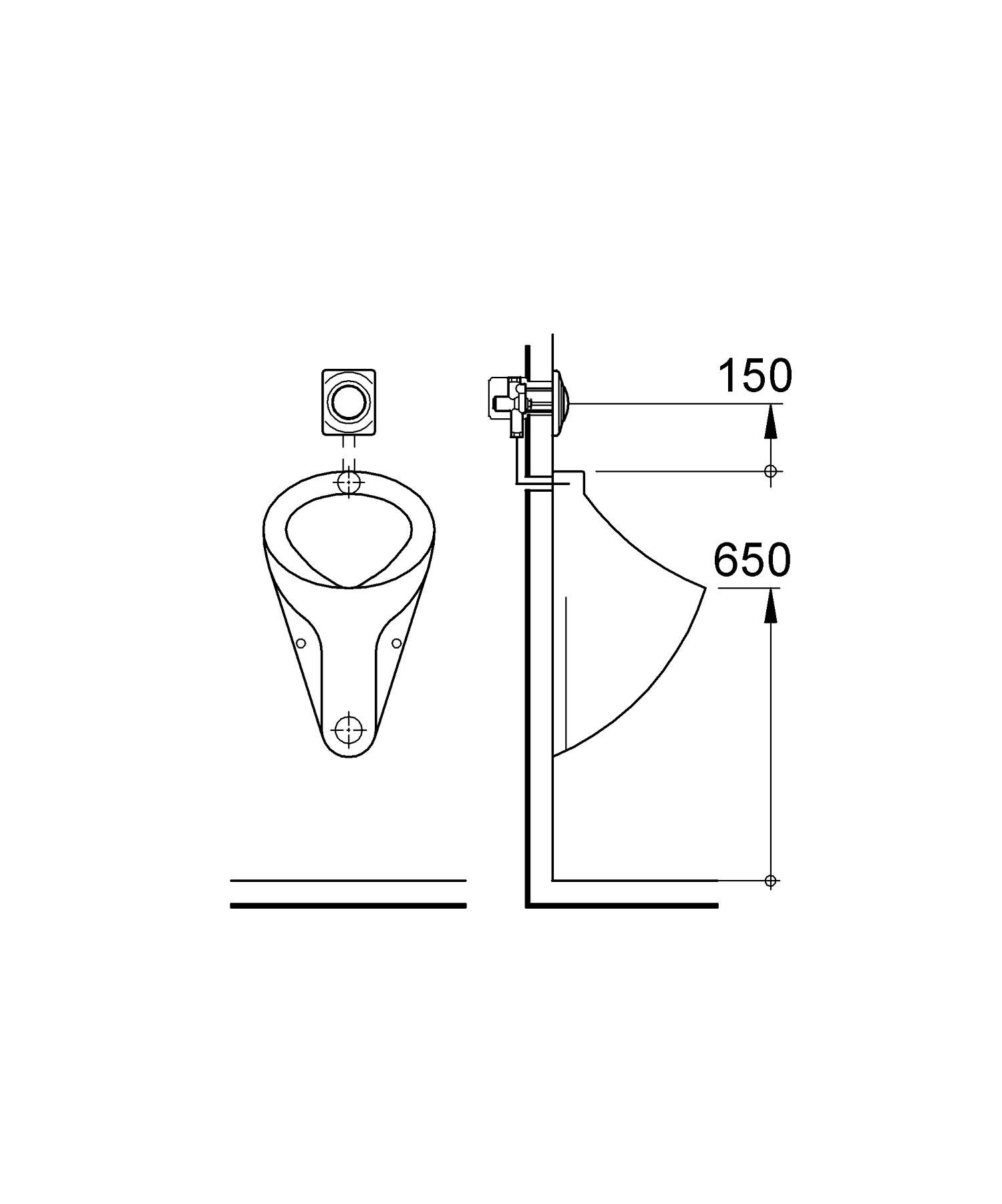 Grohe Surf 37018SH0 placca azionamento bianca 116x144 mm