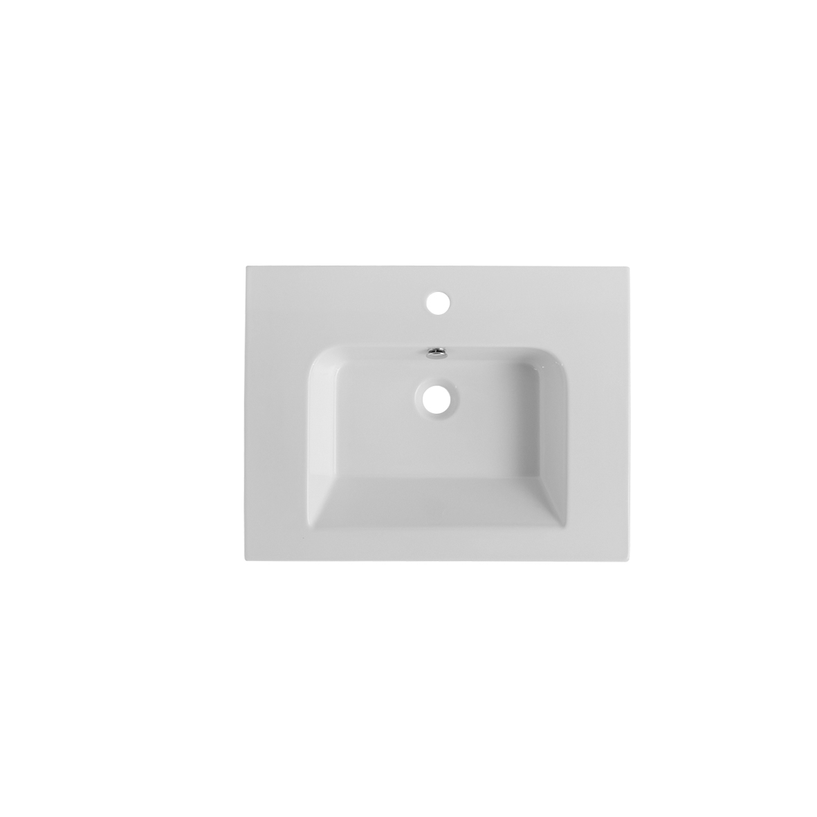 Scarabeo Etra 61x47 lavabo sospeso bianco monoforo