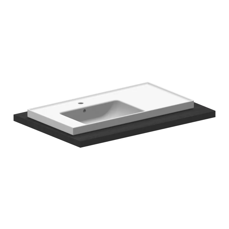 Scarabeo ML Shelf DX 92x47 lavabo ceramica bianca
