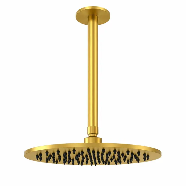 Sined Levante Lungo braccio soffitto doccia 25 cm oro