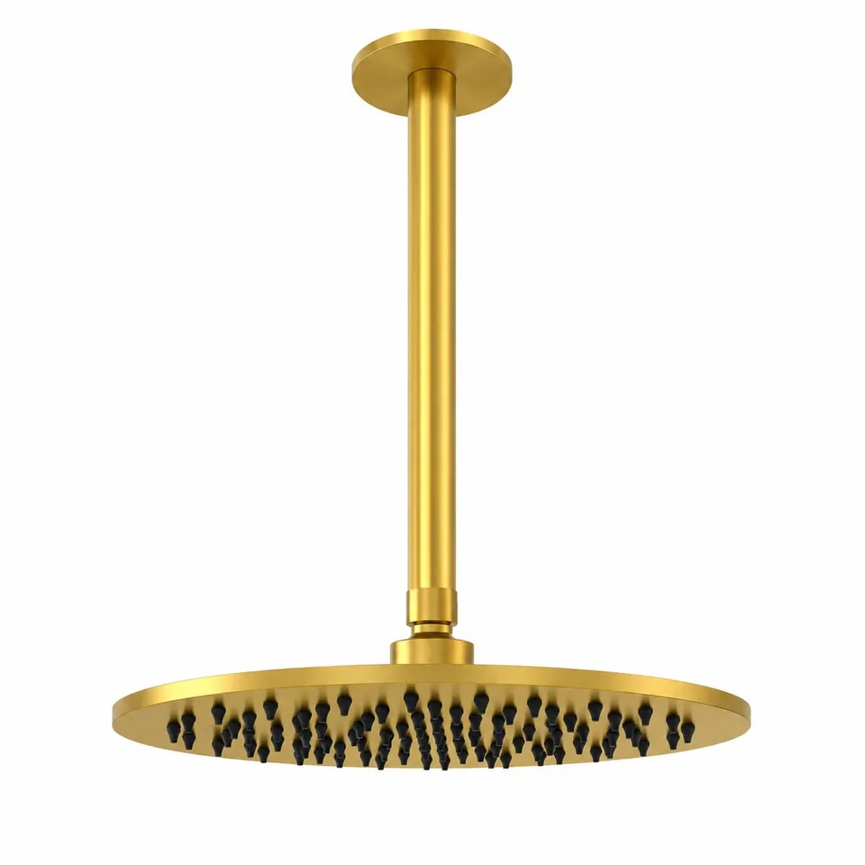 Sined Levante Lungo braccio soffitto doccia 25 cm oro