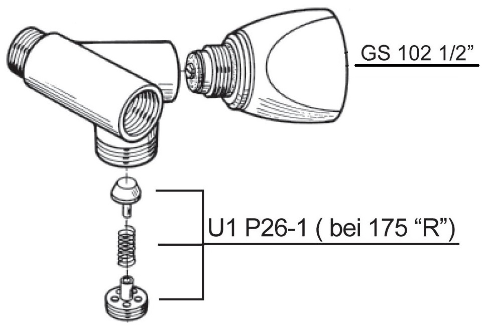 Schmiedl GS0175 valvola di alimentazione 1/2 da 80 l/min