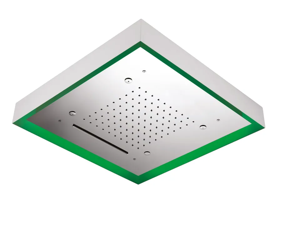 Tubico Wellness Flows soffione soffitto 570 mm led inox