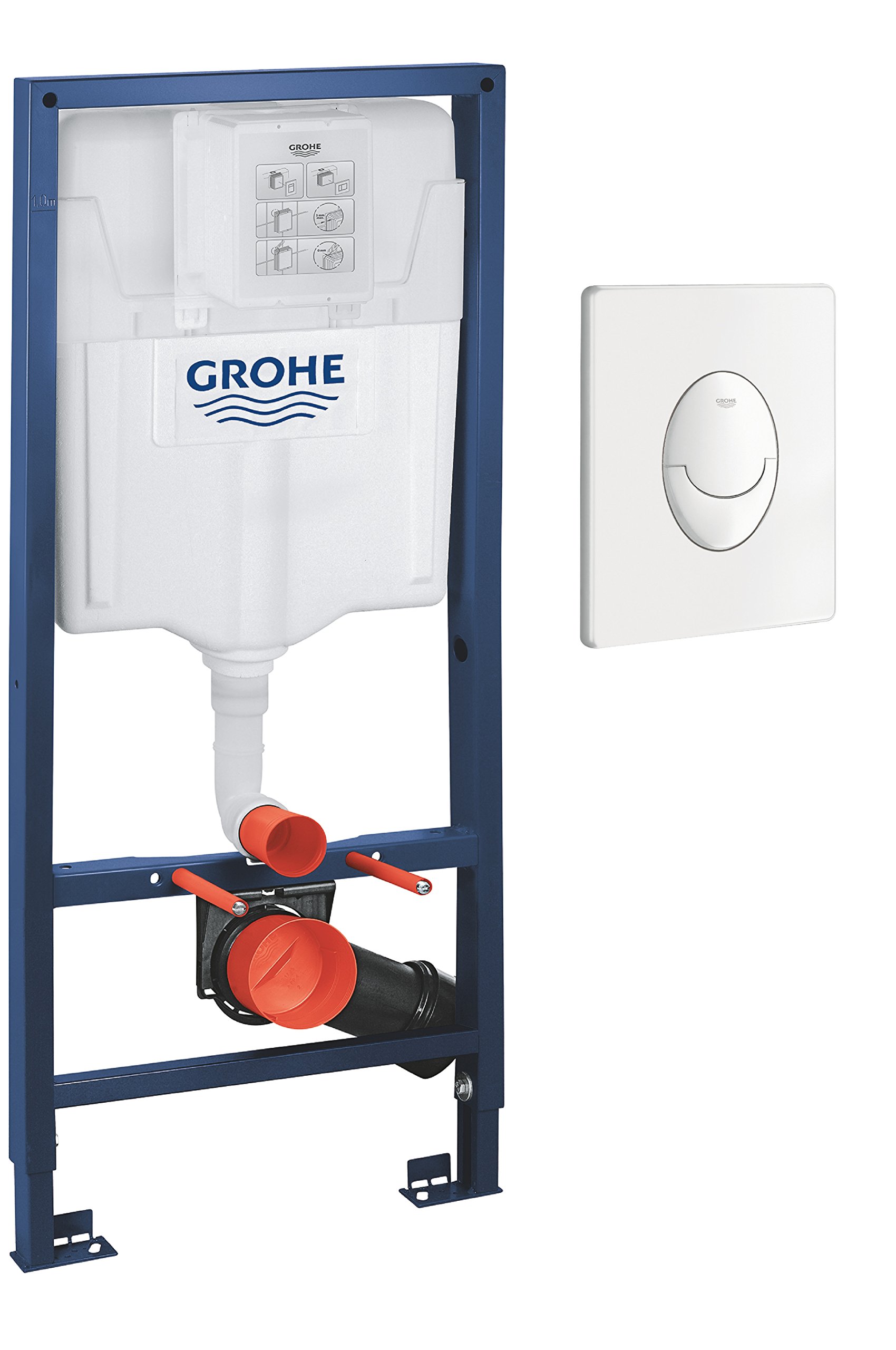 Grohe Rapid SL 38722001 cassetta incasso set 3 in 1 bianco