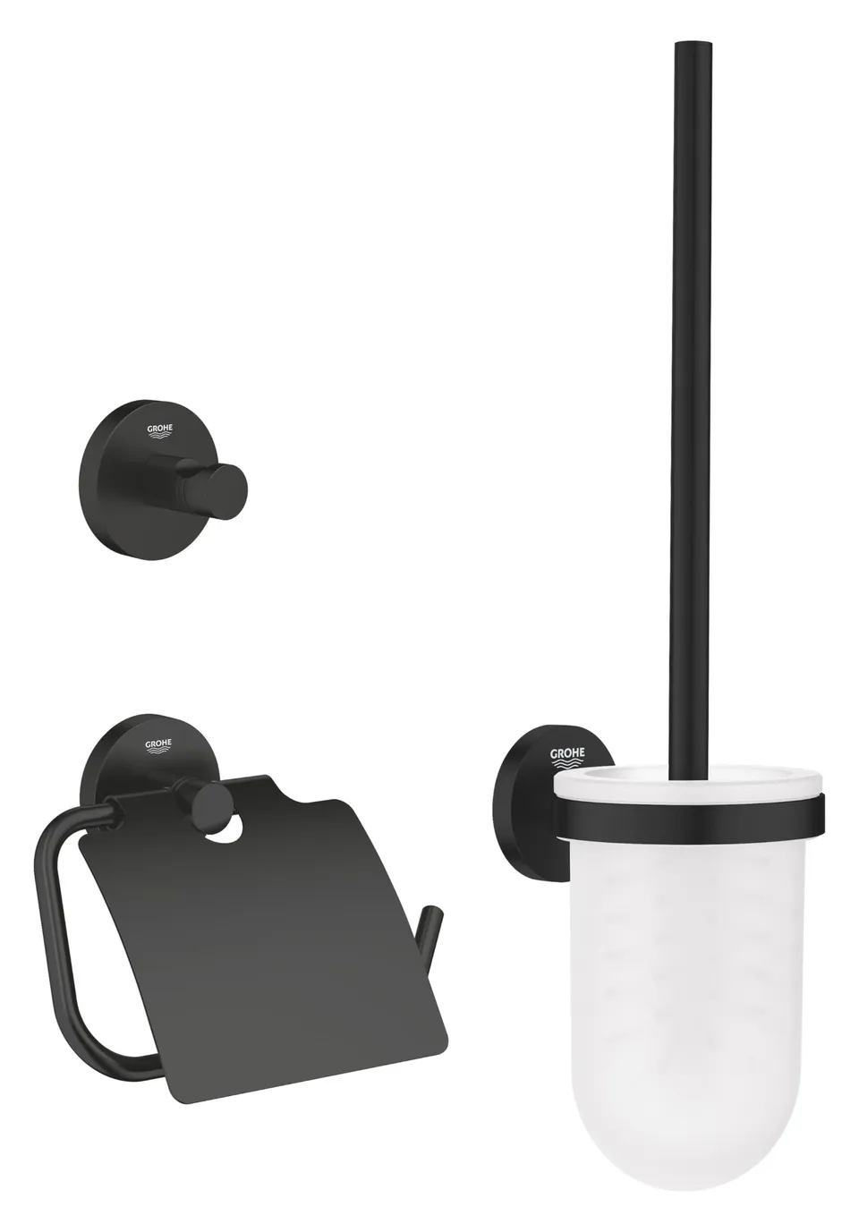 GROHE Start 412042430 set accessori bagno 3 pezzi nero opaco