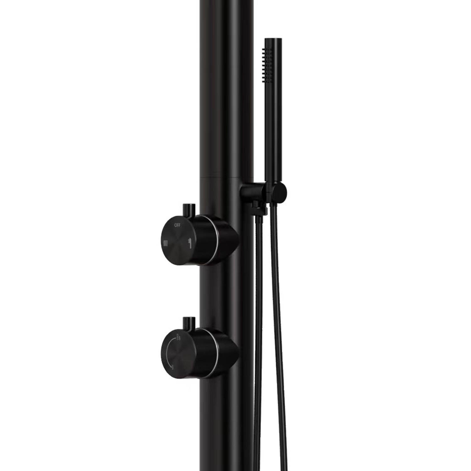 Sined Doccia Inox Luna D Nera doccia esterno miscelatore