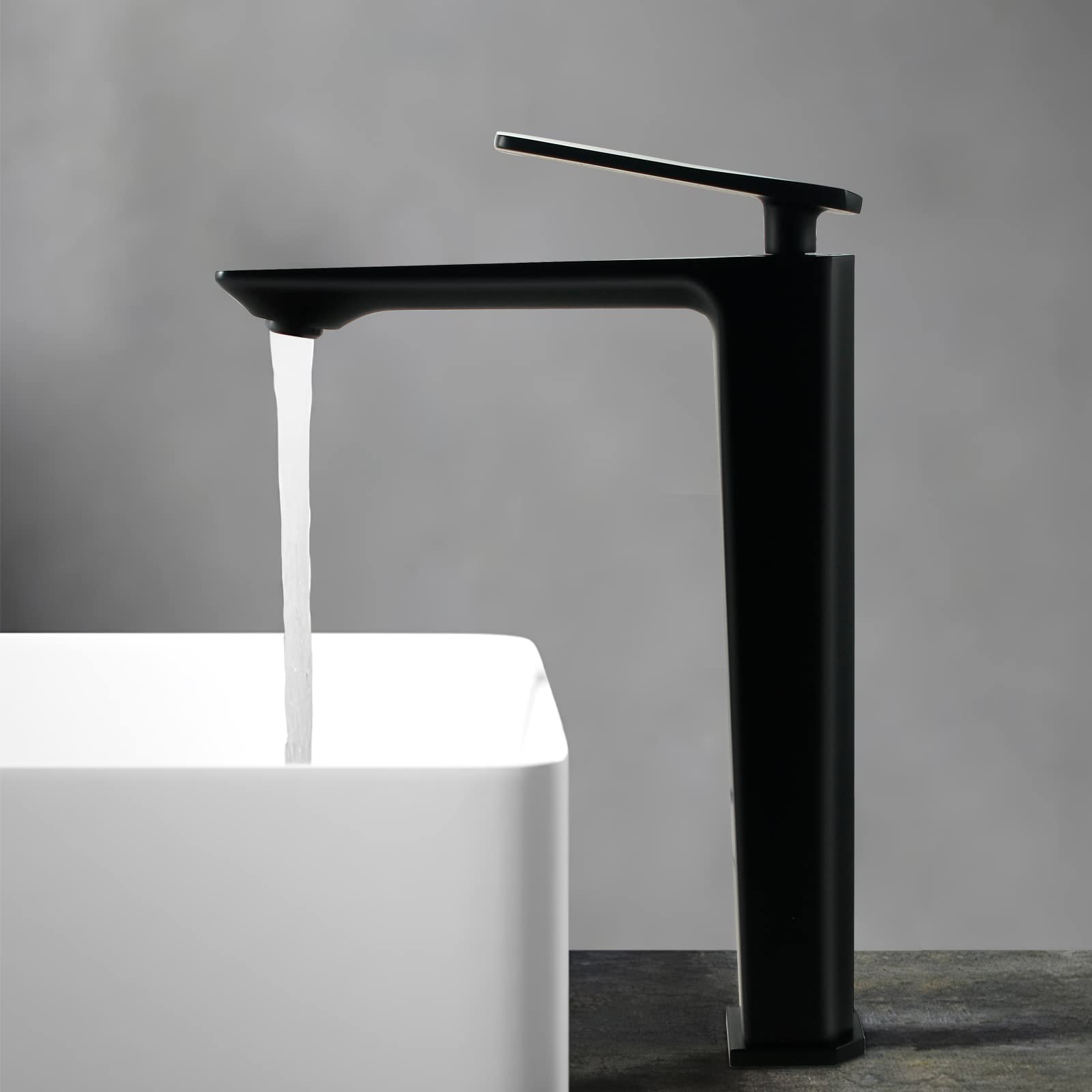 Solvex SP-12008-N miscelatore lavabo nero girevole ottone