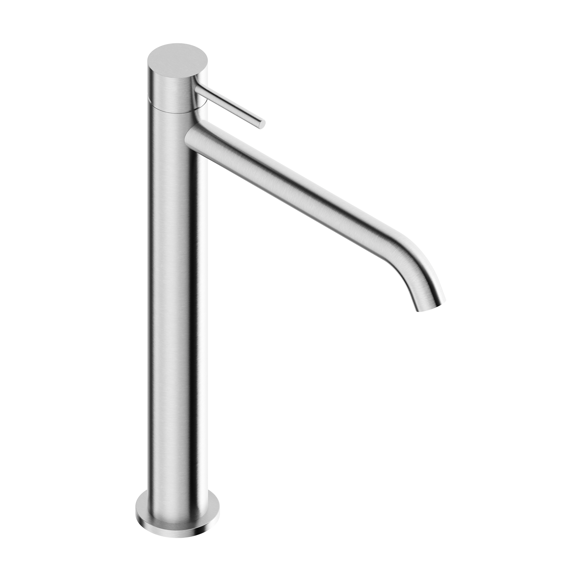 Tubico Tevere miscelatore lavabo alto 308 mm inox