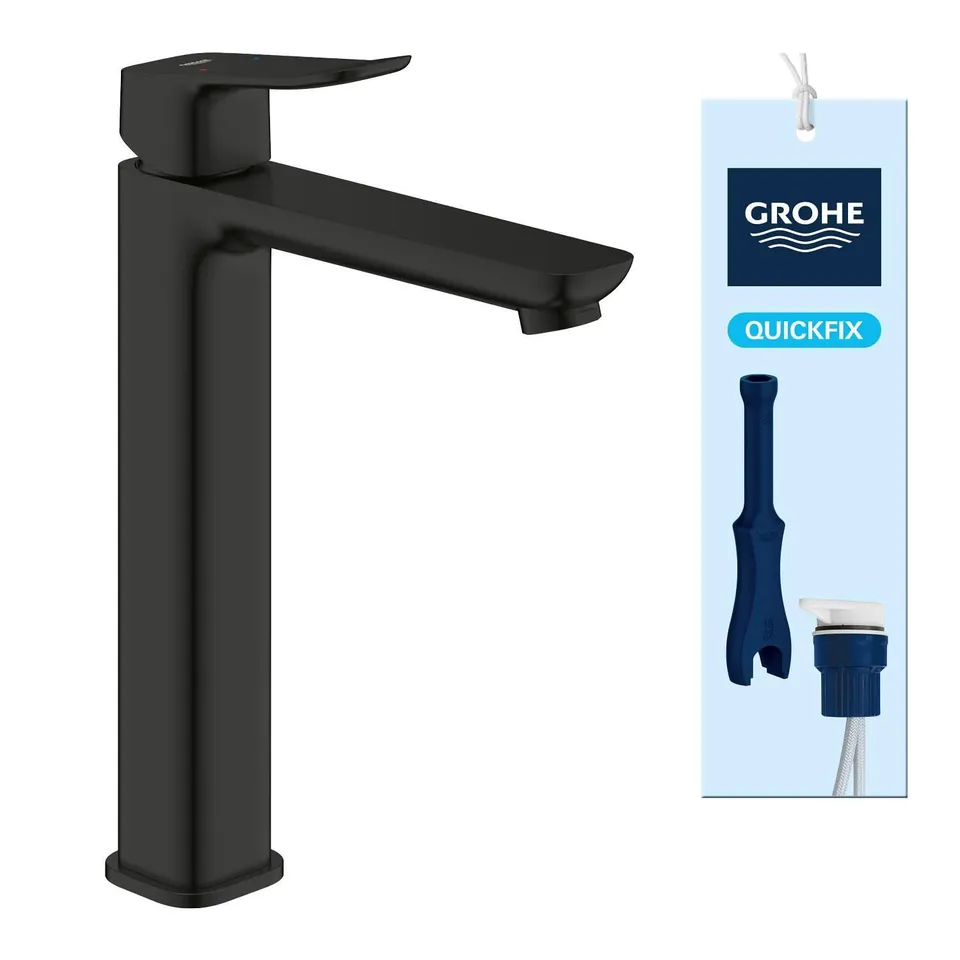 GROHE Dice Rubinetto Lavabo XL 270 mm Nero Opaco Water Saving