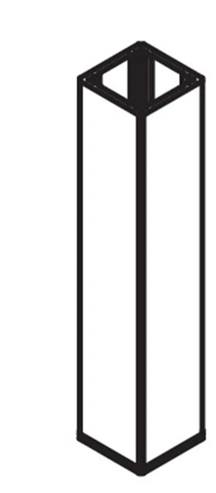 Vismaravetro 25x25 tubolare superiore argento con innesti