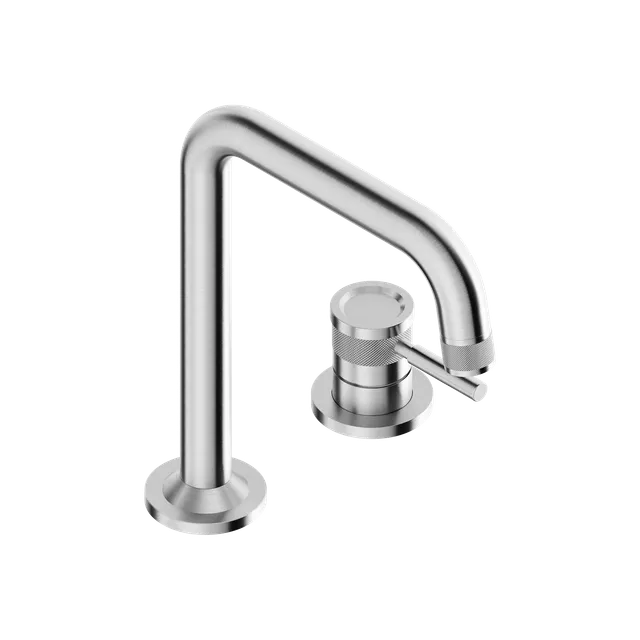 Tubico Volga miscelatore lavabo 2 fori bocca alta inox 316L